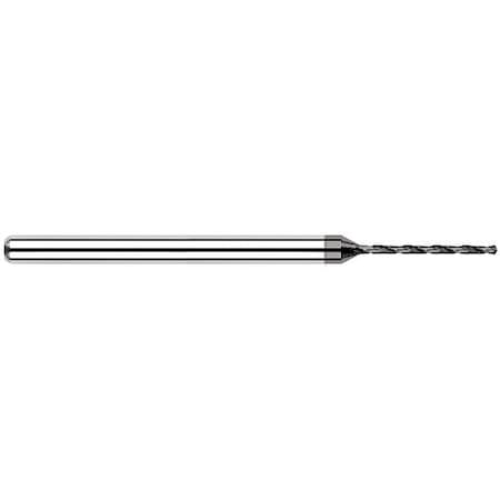 Harvey Tool 0.0292 in. Drill dia x 0.3350 in. Flute Length Carbide Drill, 2 Flutes, Amorphous diamond Coated 20235-C4